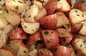 parsley buttered potatoes 2